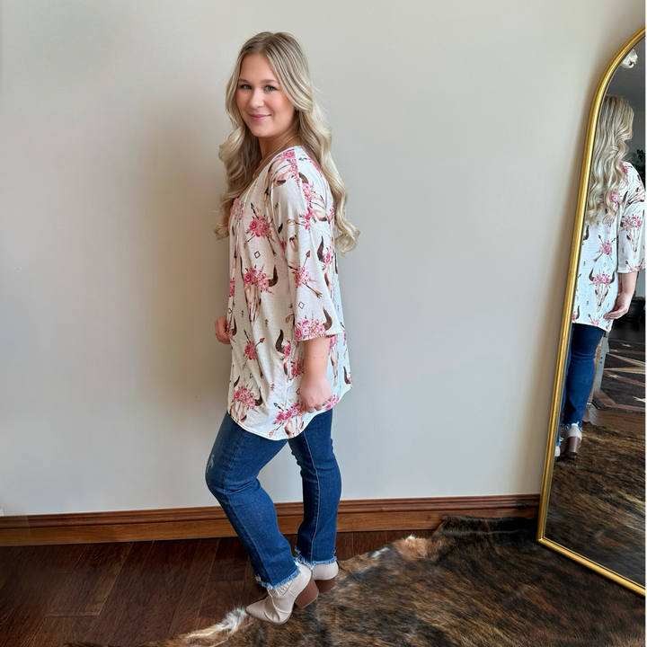 Blossom Skull Duster - Salt and Grace Boutique