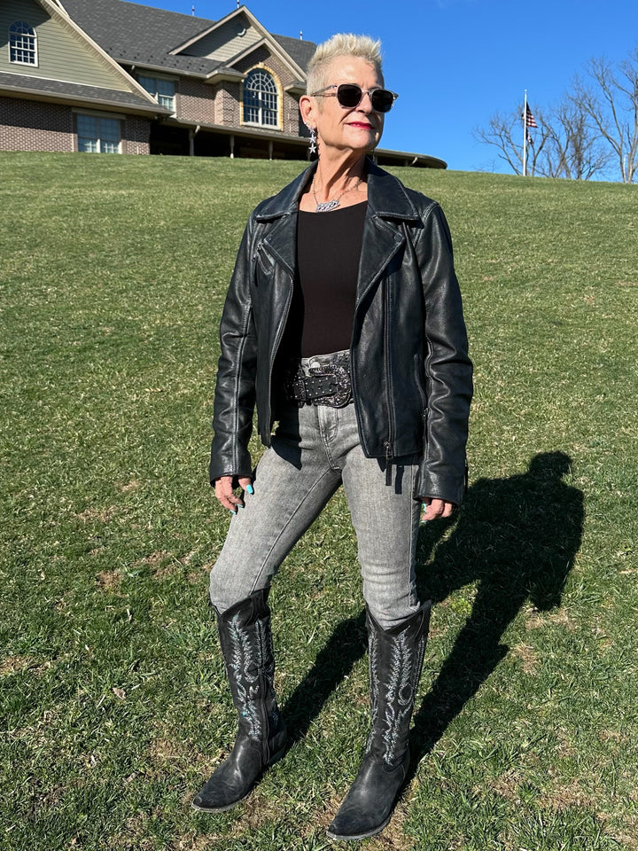 Mauritius Midnight Star Leather Jacket