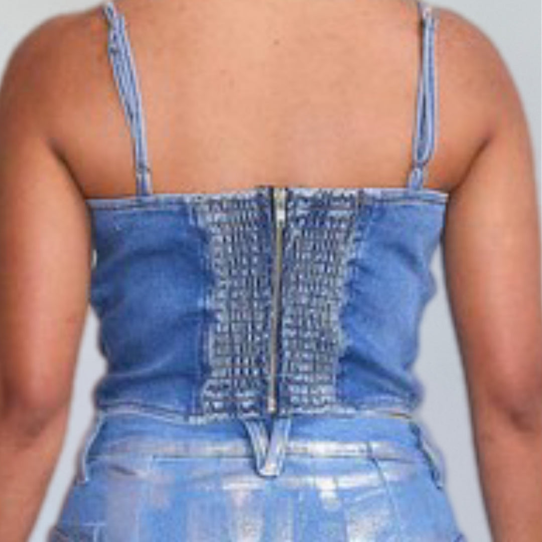 Pearl Denim Tank