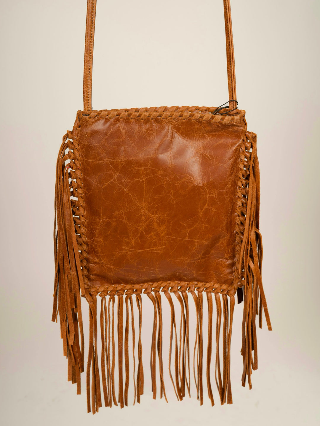 Kurtmen Pony Land Cognac Leather Crossbody