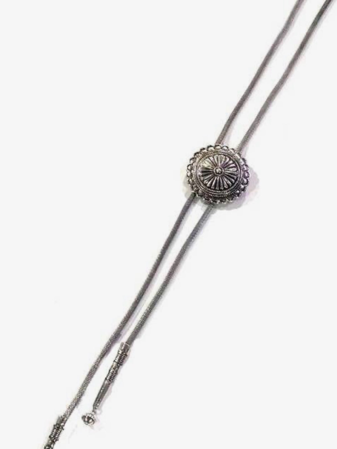 Western Concho Bolo Necklace
