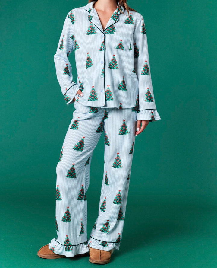 Merry & Bright Christmas Tree Pajamas Set