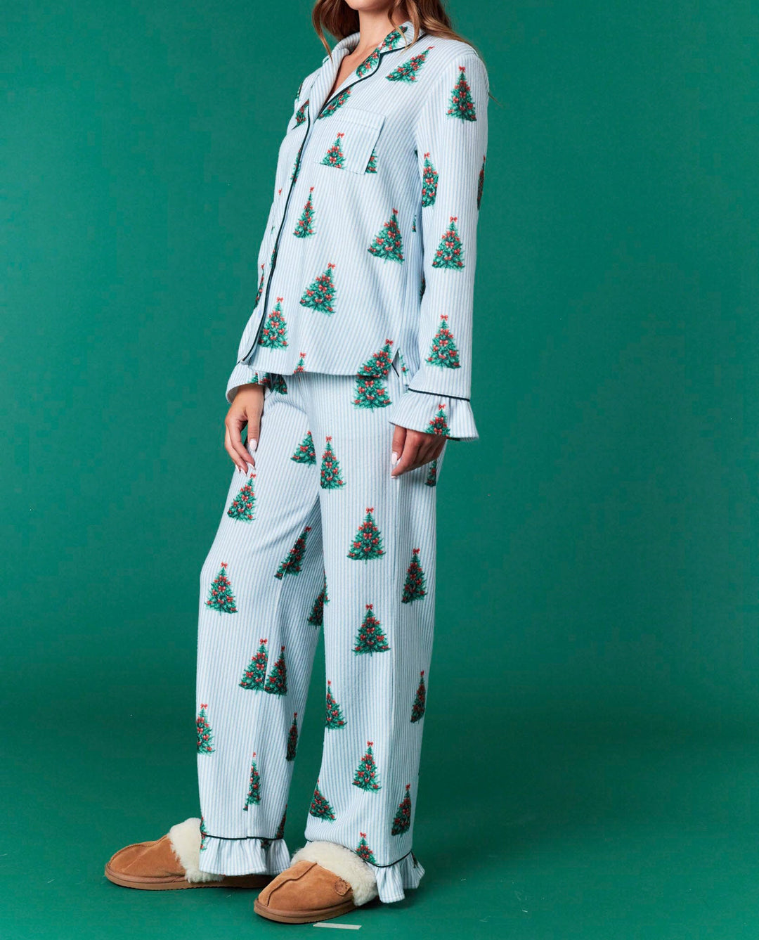 Merry & Bright Christmas Tree Pajamas Set