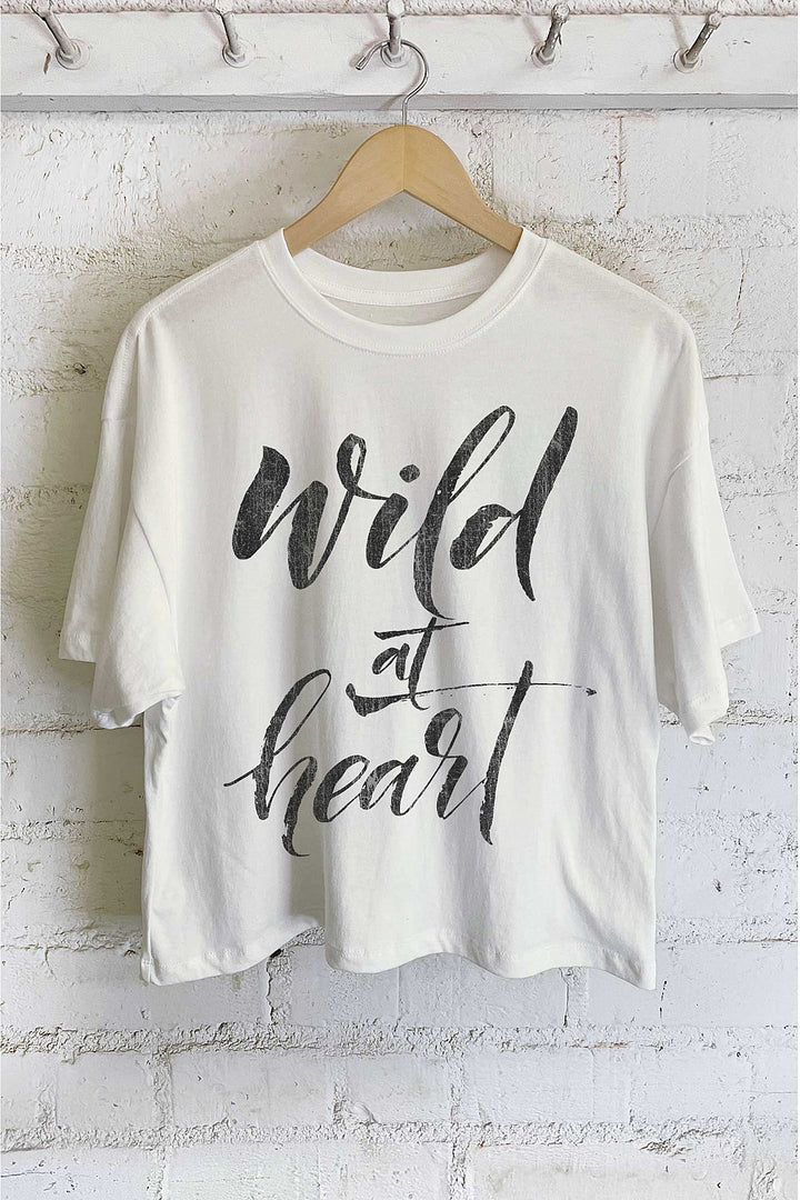 Wild at Heart Long Crop Tee