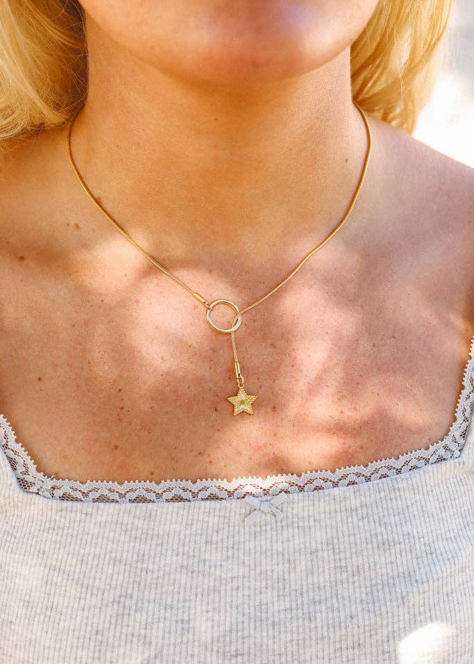 Star Lariat Necklace