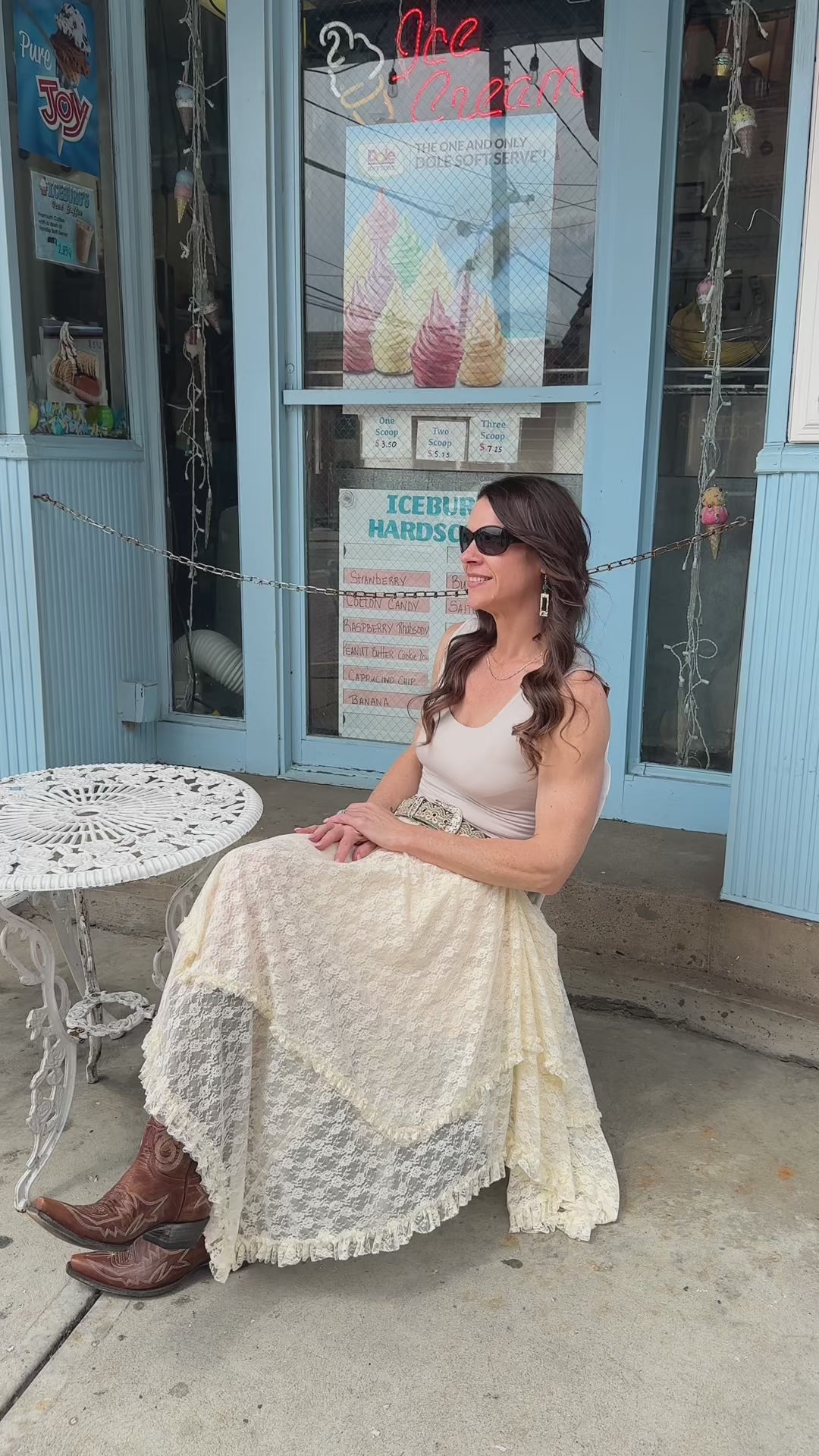 Keep it Country Lace Tiered Midi Skirt