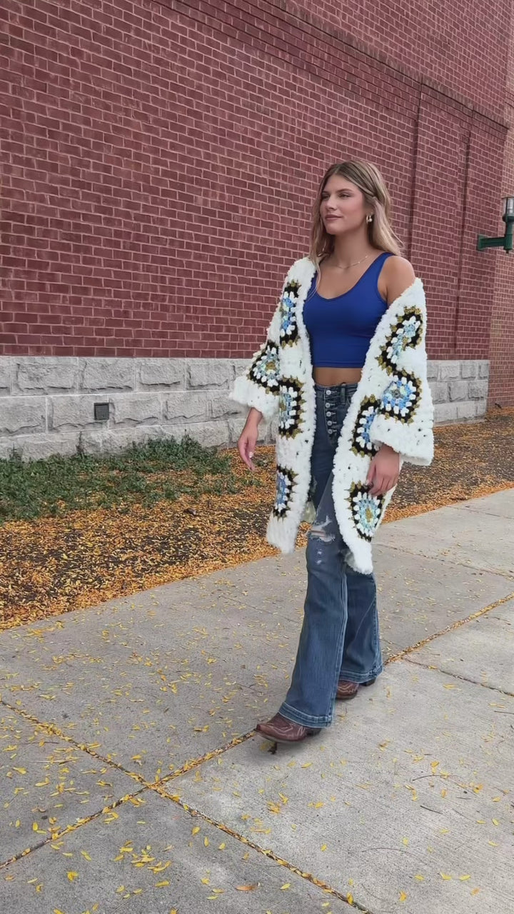 Ava’s Chunky Knit Oversized Cardigan