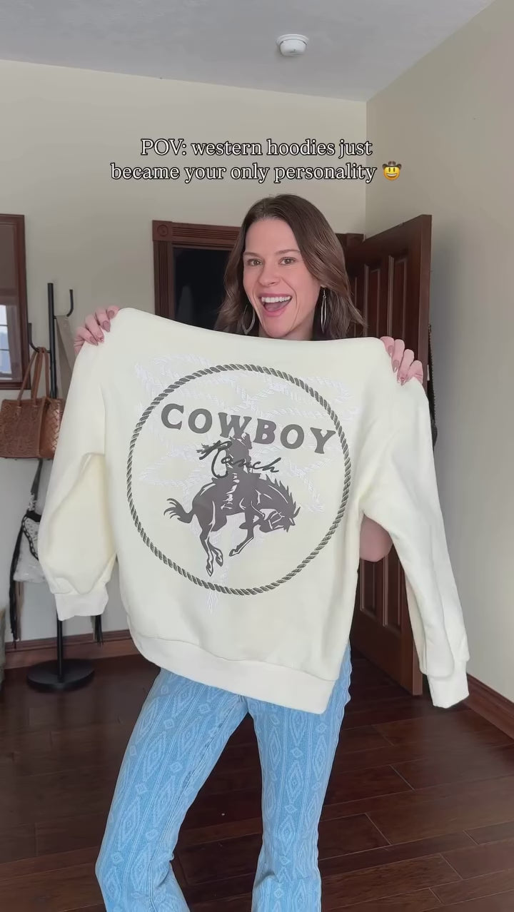 Cowboy Zip Up Hoodie