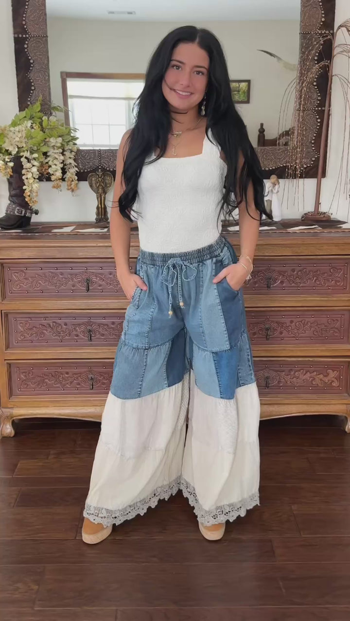 Free Spirit Wide Leg Boho Pants