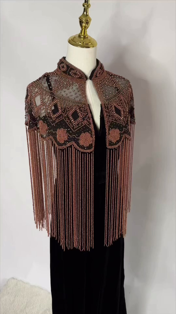 Copper Beaded Cape