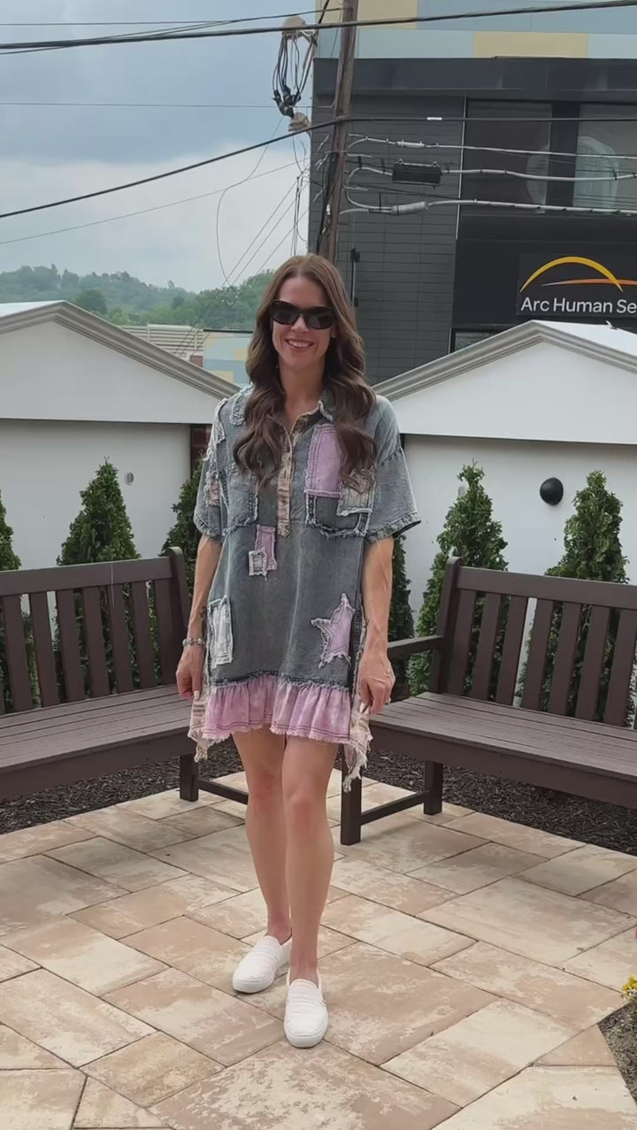 Soft Touch Denim Tunic Shirt / Dress