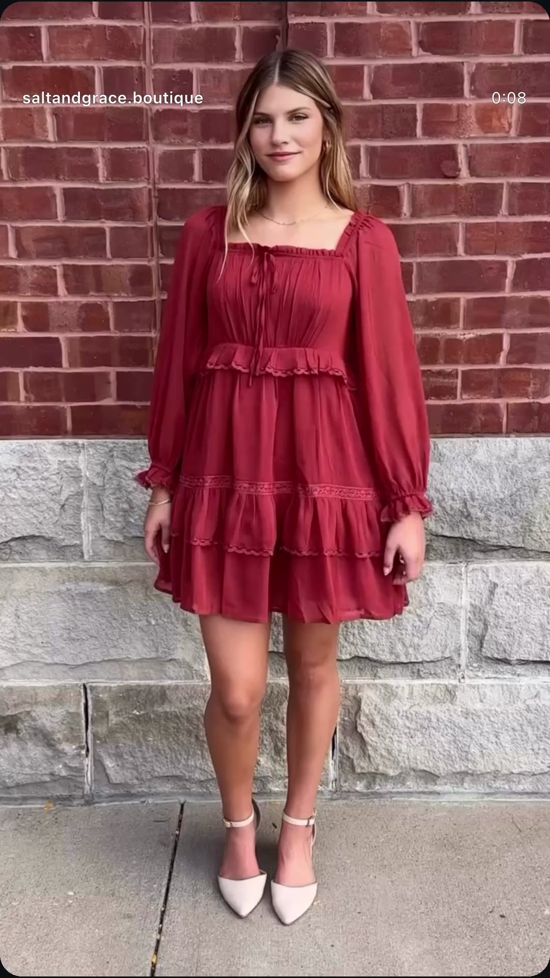 Tiered Boho Mini Dress