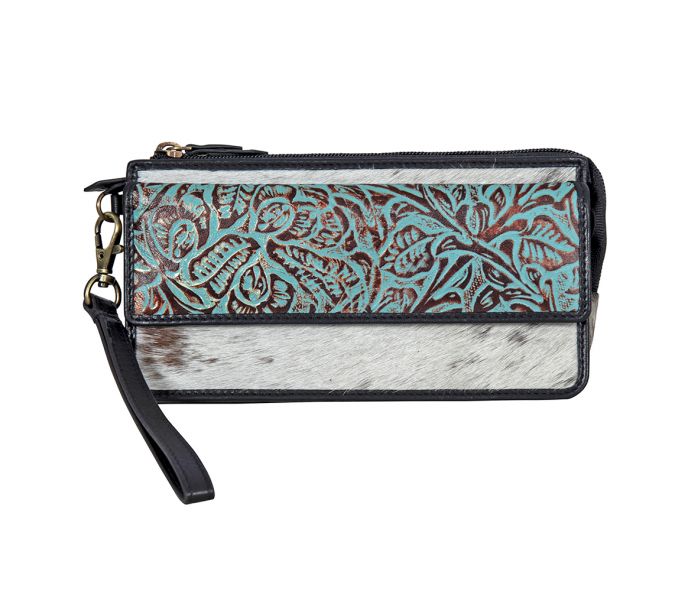 Myra Kettle Hill Hand-Tooled Banded Wallet - Salt and Grace Boutique